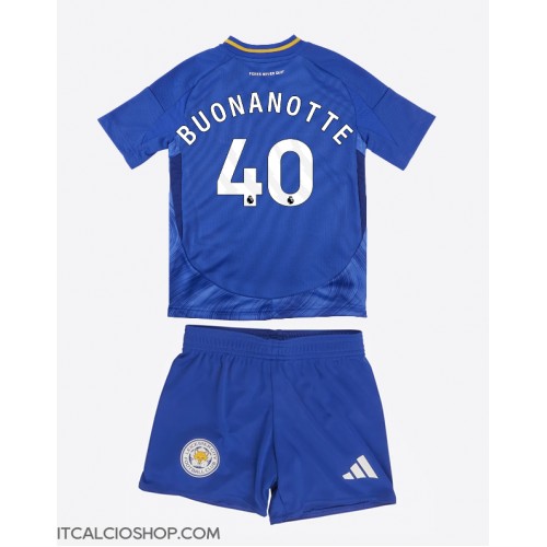 Leicester City Facundo Buonanotte #40 Prima Maglia Bambino 2024-25 Manica Corta (+ Pantaloni corti)